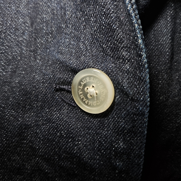 Y2K Ralph Lauren Dark Denim Blazer - Picture 4 of 7